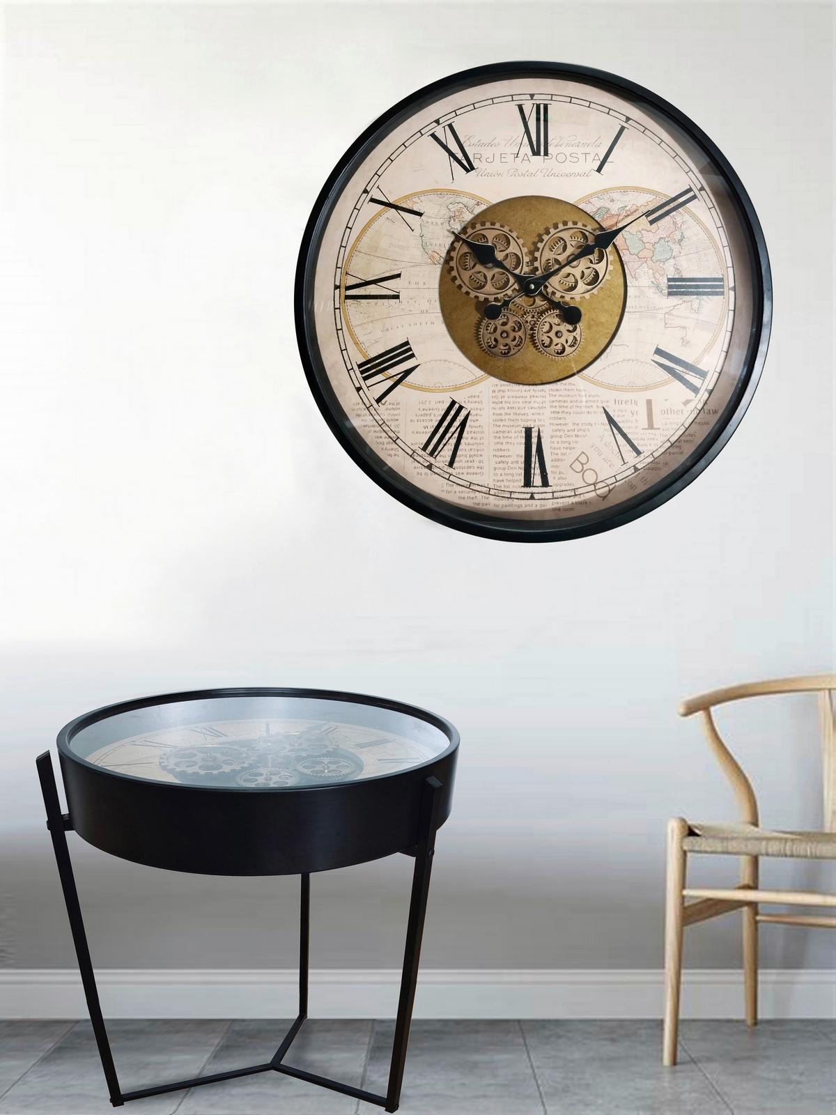 Stolić Time 2 - crna, Moderno, staklo/metal (49,5/57cm) - Modern Living