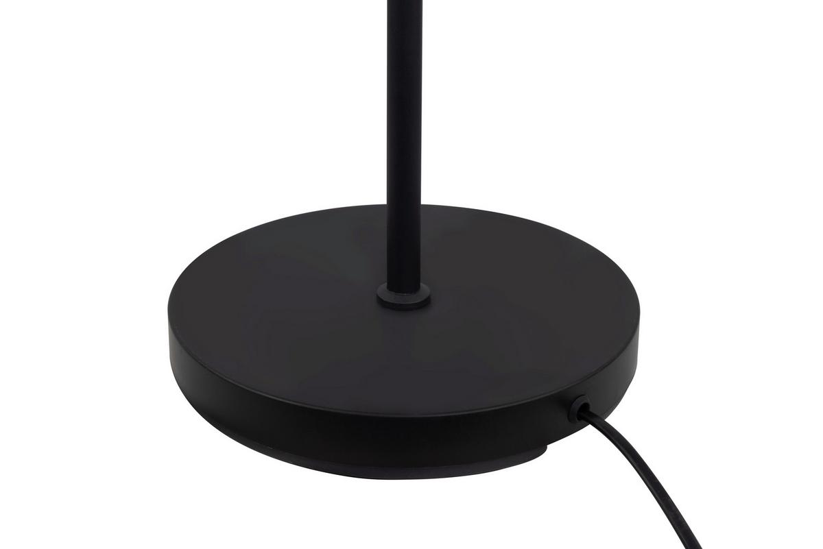 LAMPA STOJĄCA FEDI - czarny/szary, Modern, metal/tkanina (55/160cm)