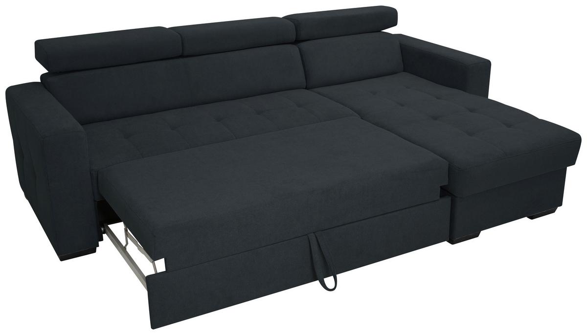 Kutna Garnitura Marco - crna, Konvencionalno, drvni materijal/drvo (238/78-94/170cm) - Modern Living