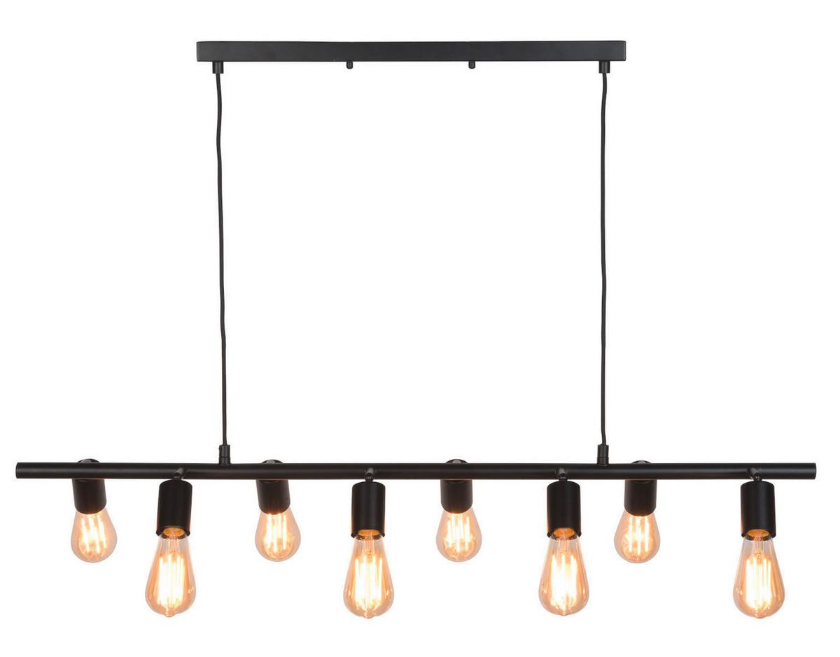 Függőlámpa Miami/h8/b - fekete, Design, fém (105/28/28-175cm) - It's about Romi