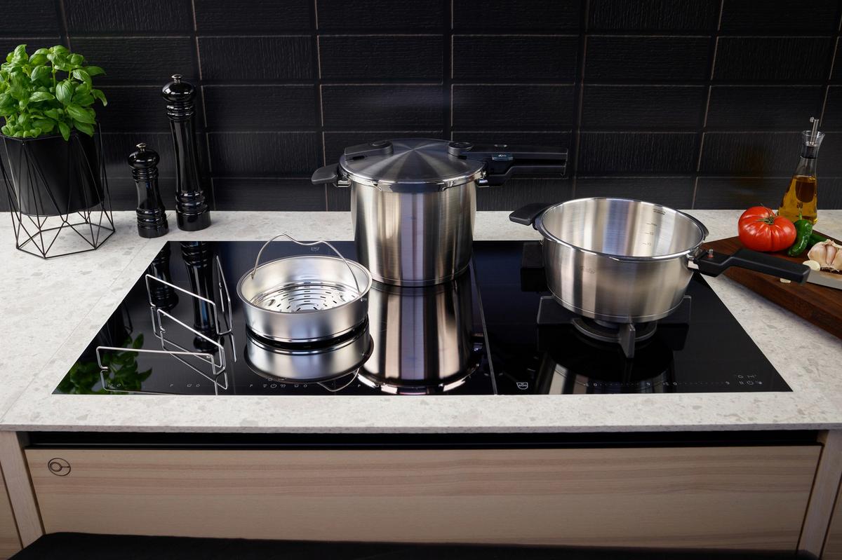 ZESTAW SZYBKOWARÓW 602-410-13- 090/0 FISSLER - kolor stalowy, Basics, metal (3,5 / 6,0l) - Fissler