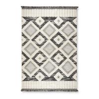 Covor țesut Selma 1 - alb/gri, Basics, textil (80/150cm) - Mömax