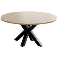 Ausziehtisch in Schwarz/Artisan Eiche - Schwarz/Eiche Artisan, MODERN, Holzwerkstoff (130-170/130/78cm) - ecoTree