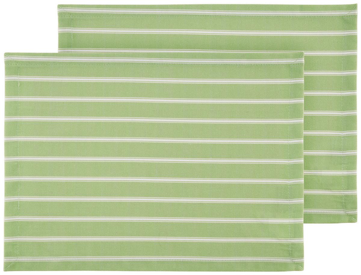 Suport farfurie Steffi - alb/verde, Konventionell, textil (33/45cm) - Mary's