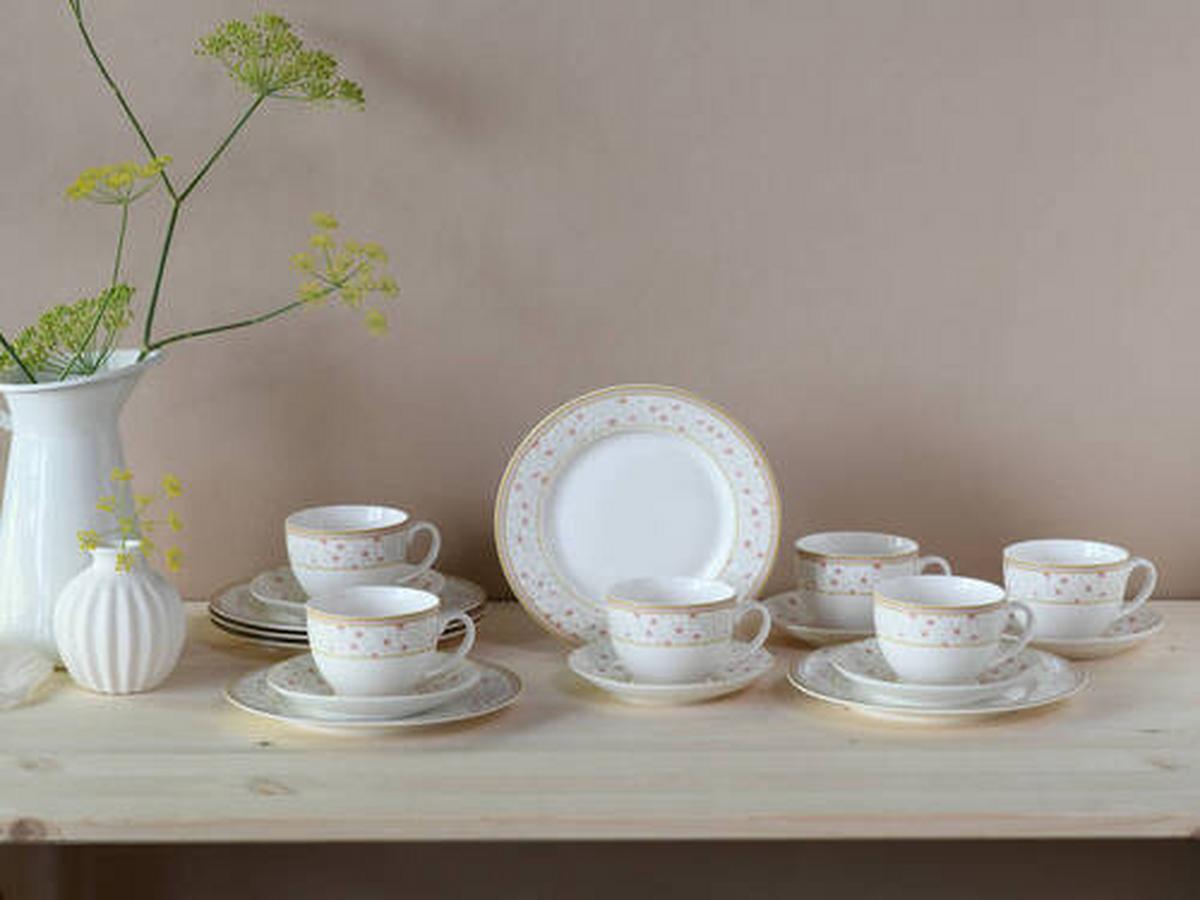 Kavni Servis Emilia, 18-Delni - bela, Trend, keramika (33,5/22,5/29null) - Creatable