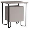 Nachtich Acres ca. 40x45x40 cm Beige - Beige/Schwarz, Design, Holzwerkstoff/Metall (40/45/40cm) - Livetastic