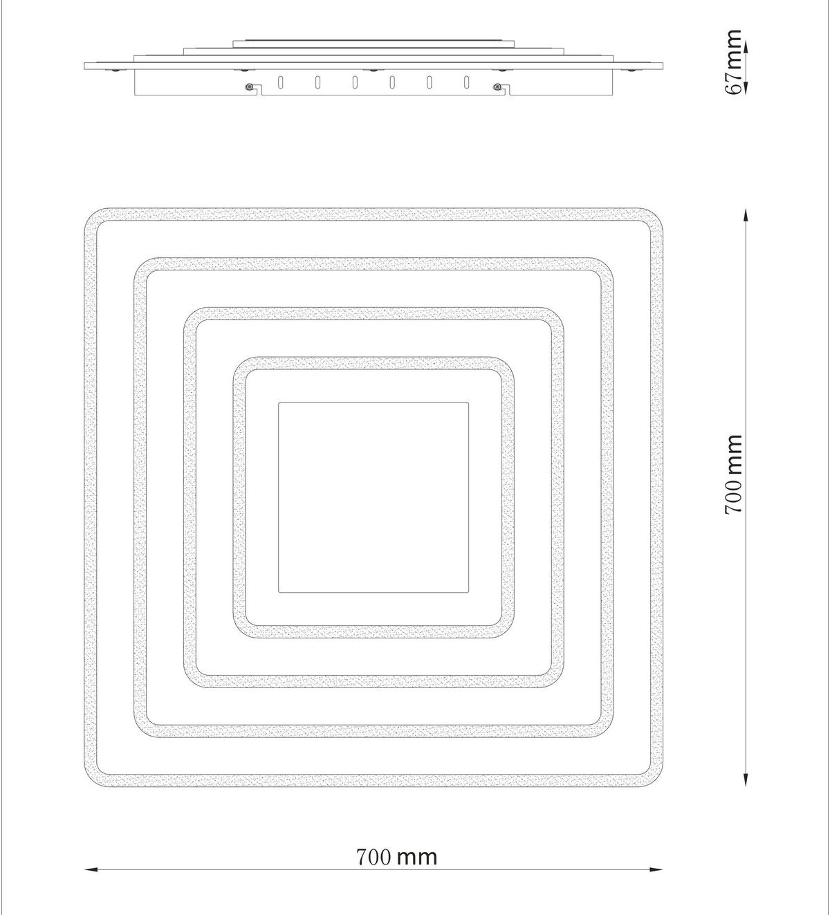 LED-Deckenleuchte Jocelyn Opal/Weiß max. 60 Watt - Opal/Weiß, Design, Kunststoff/Metall (70/70/6,7cm) - Globo