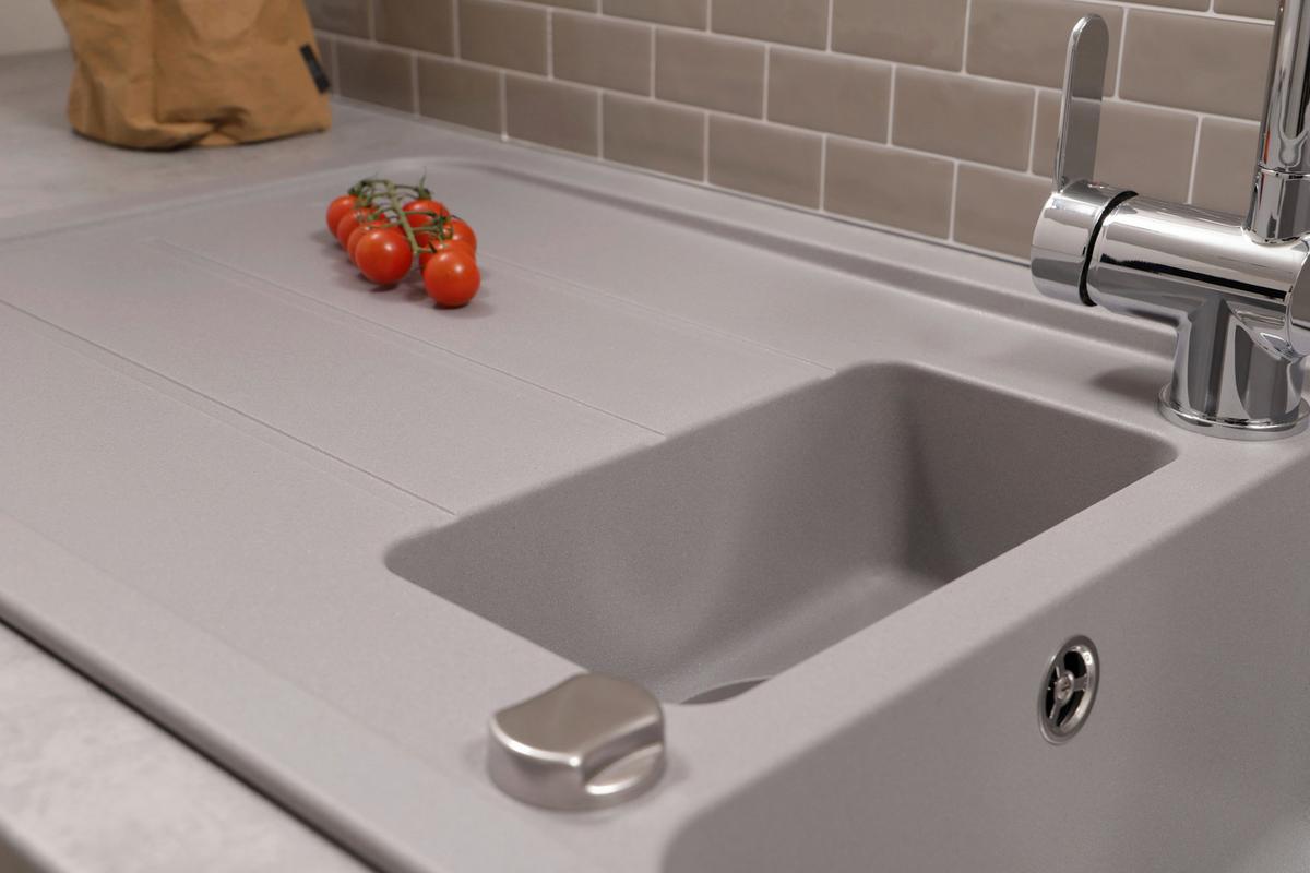 Pomivalno Korito Austin, 100x50cm - siva, Design, kamen (100/20/50cm) - Respekta