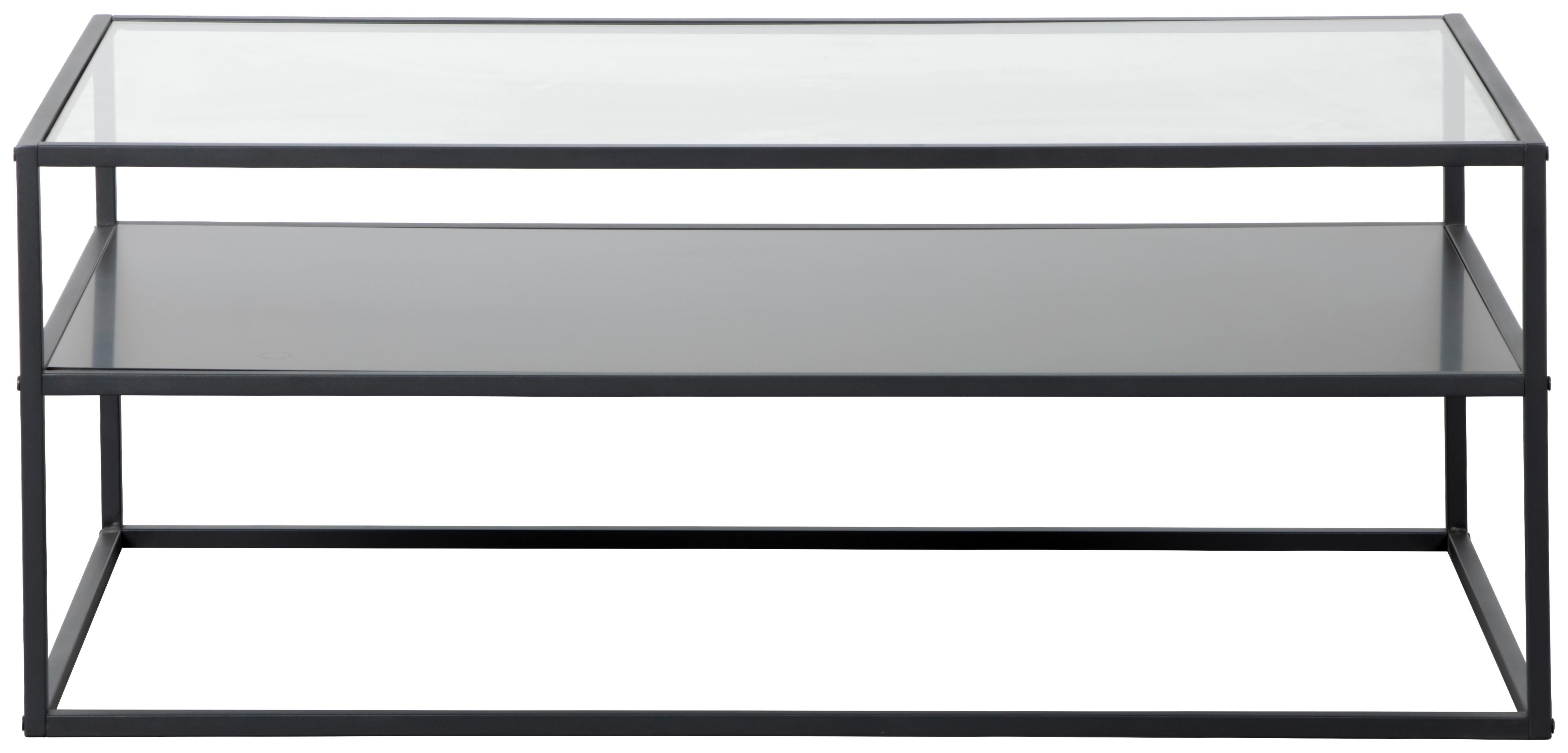 STOLIK KAWOWY JANNIS  -EXKLUSIV- - czarny, Design, materiał drewnopochodny/metal (110/60/43cm) - Boxxx