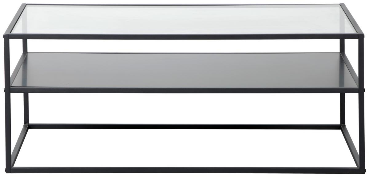 STOLIK KAWOWY JANNIS  -EXKLUSIV- - czarny, Design, materiał drewnopochodny/metal (110/60/43cm) - Boxxx