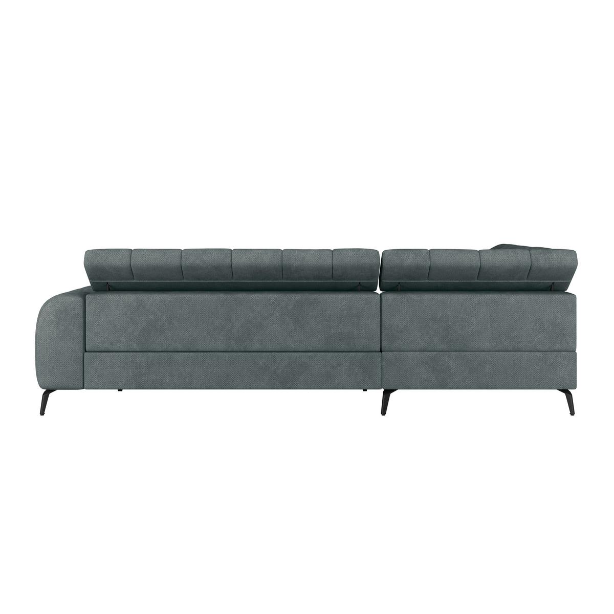 Kutna Garnitura Volf - siva/crna, Trend, tekstil/metal (203/261cm)
