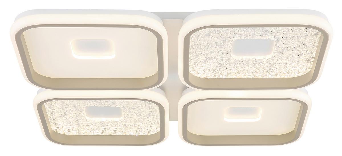 Led Stropna Svjetiljka Mosaiko - bijela/boje pijeska, Design, metal/plastika (54/54/7,8cm) - Globo