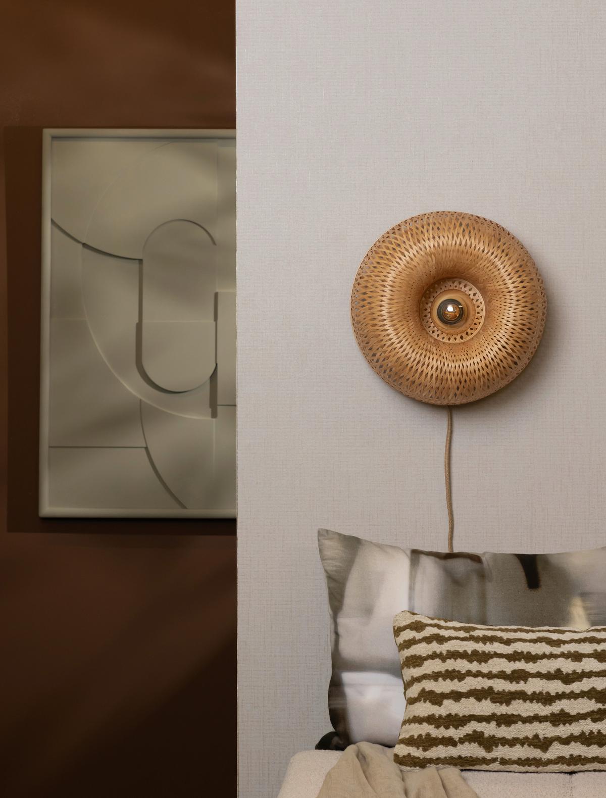 Stenska Svetilka Barbados, Bambus - naravne barve, Basics, naravni materiali (35/15cm) - Good & Mojo