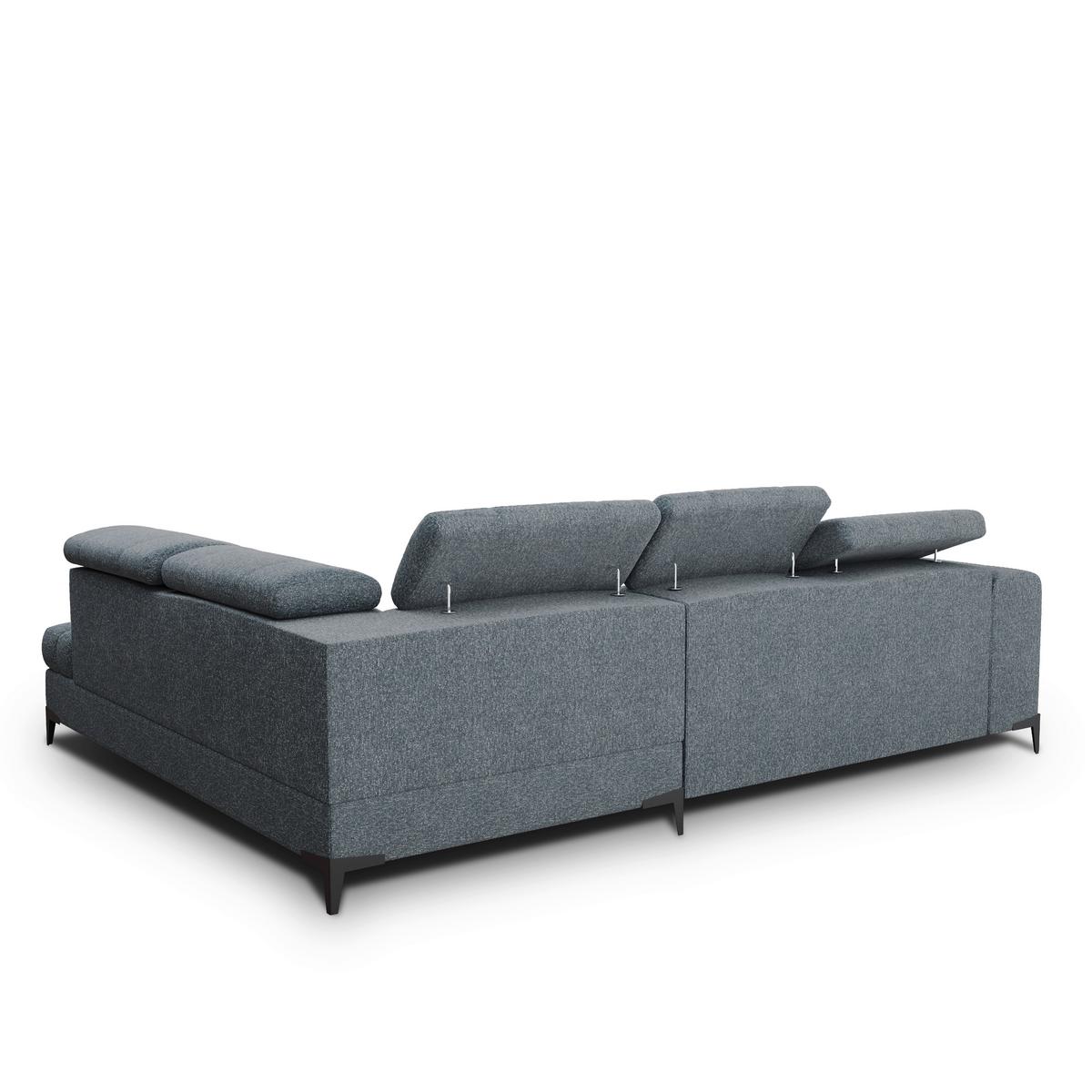 Coltar Mason - gri închis/negru, Modern, plastic/lemn (271/211cm) - Modern Living