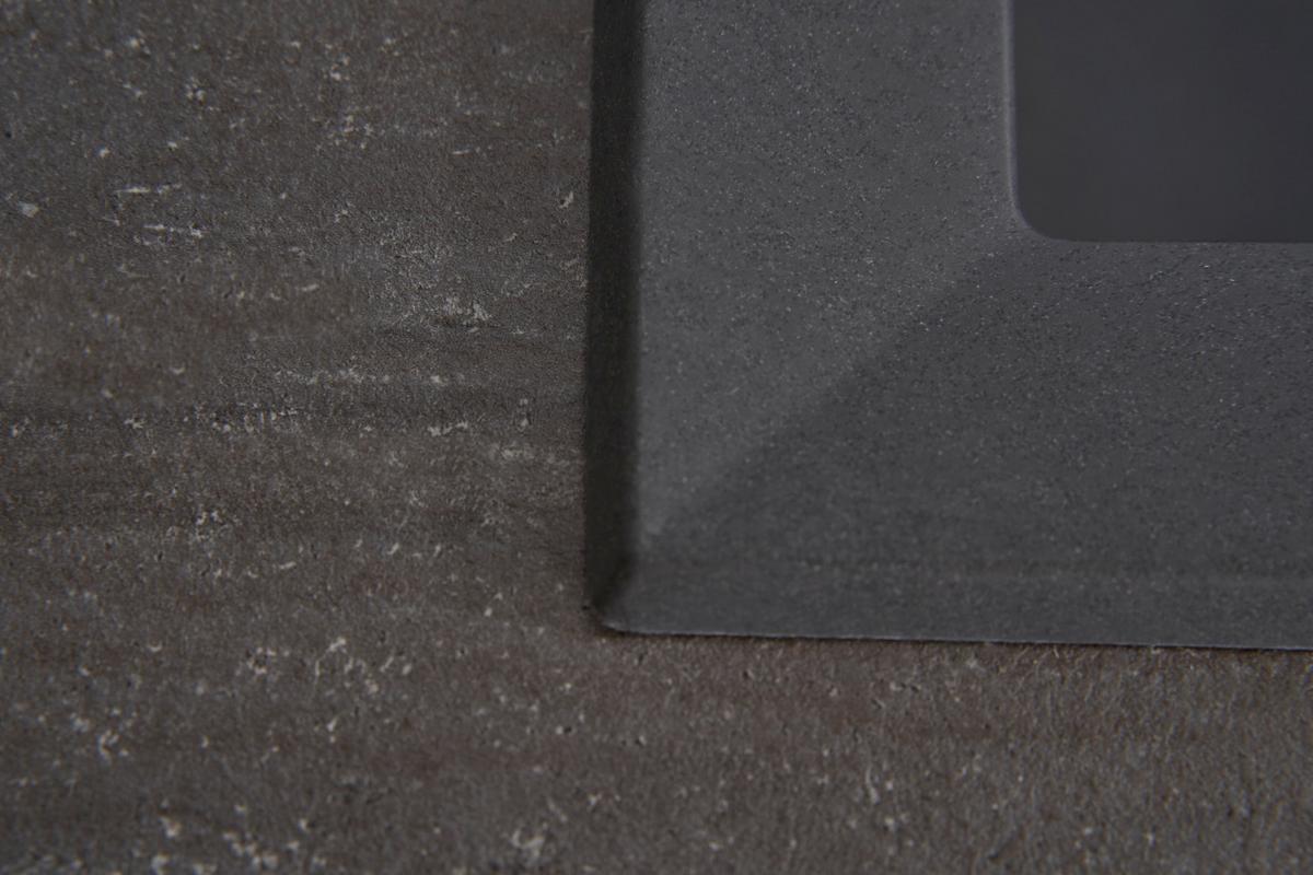 Spüle Alineo ca. 81x21x50 cm Dunkelgrau - Dunkelgrau, Trend, Stein (81/21/50cm) - Respekta