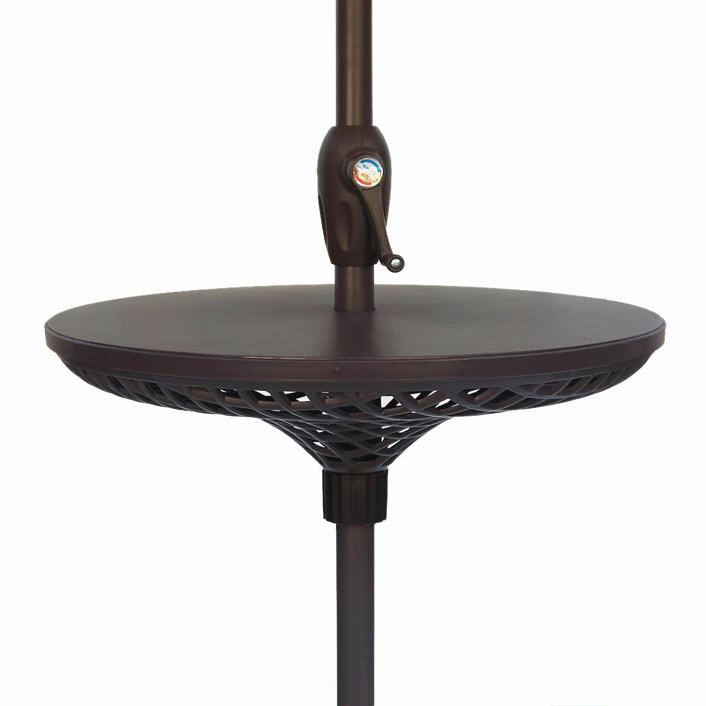 GARTENTISCH TISCH FÜR SONNENSCHIRM - Schwarz, MODERN, Kunststoff (58,2/18/58,2cm) - Gardenson