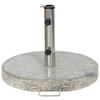 Schirmständer Metall/Granit für Ø 4,8 cm - Silberfarben/Hellgrau, KONVENTIONELL, Stein/Metall (50/6/50cm) - Siena Garden