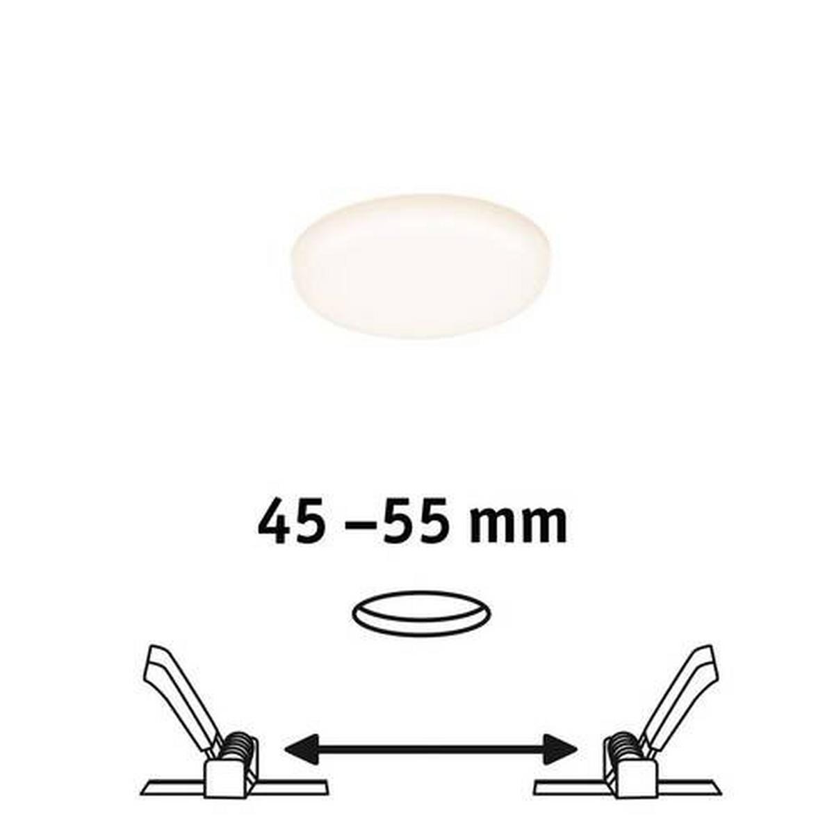 LED-Deckenleuchte Veluna VarFit in Weiß max. 4,5 Watt - Weiß, Design, Kunststoff (7,5/1,3cm) - Paulmann
