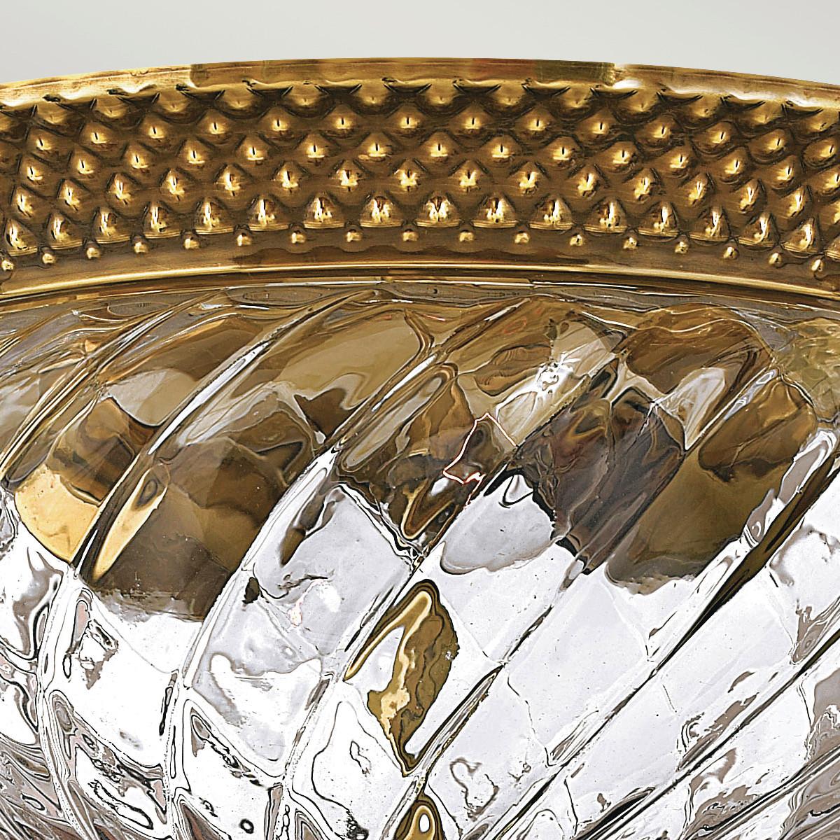 Stropna Svjetiljka Plantation Hk-Plantation-Fs-Bb - boje mjeda, Konvencionalno, staklo/metal (30.5/20cm) - Elstead Lighting