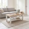 SOFFBORD KORSIKA -EXKLUSIV- - vit/ekfärgad, Romantik / Lanthus, trämaterial (110/45/60cm) - Mömax