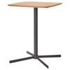 BARBORD VALLETTA - svart/ekfärgad, Modern, metall/trämaterial (80/100/80cm) - Premium Living