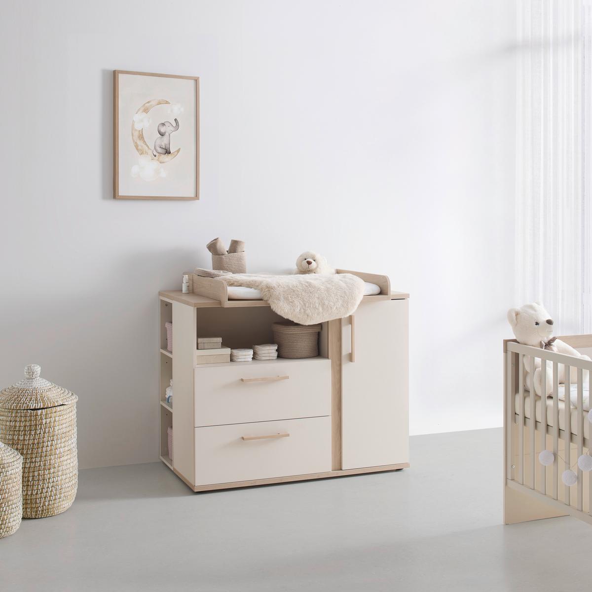 Wickelkommode Dolce Bambino Kaschmirfarben - Kaschmir, KONVENTIONELL, Holz/Holzwerkstoff (117/104/41-78cm) - Roba