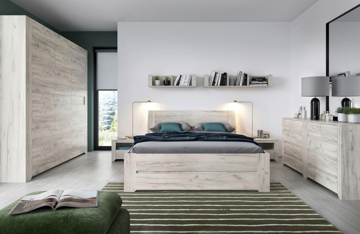 Polica Angel - boje hrasta, Moderno, drvni materijal/plastika (84/130,7/40,2cm)