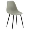 STUHL-SET POLAR - Schwarz/Grau, Design, Kunststoff/Metall (45,5/81/58cm) - Livetastic