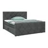Boxspringbett Adele Anthrazit ca. 180x200cm - Anthrazit, KONVENTIONELL, Holz/Holzwerkstoff (180/200cm) - Mömax