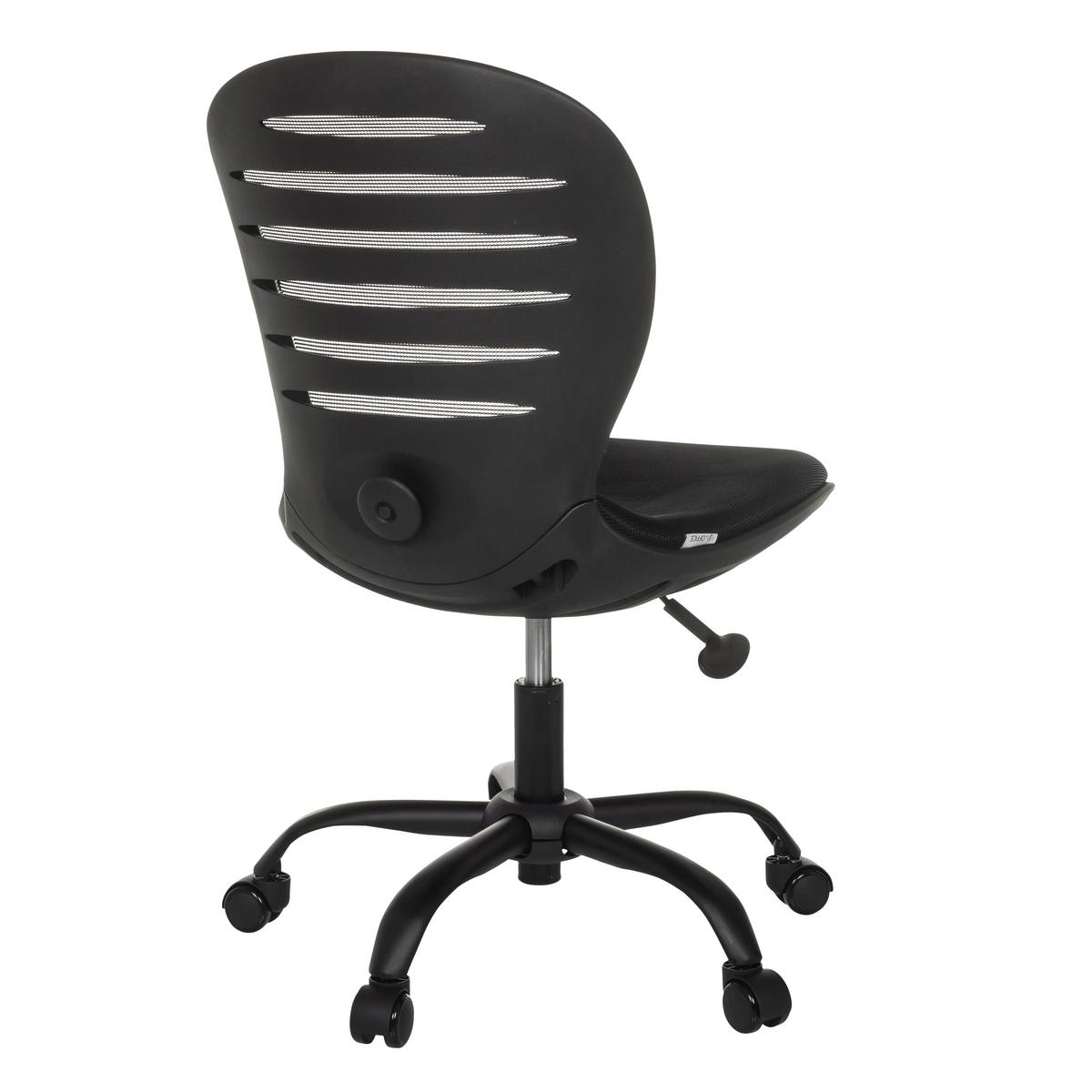 Pisarniški Stol Captivo Mid, Črna - črna, Moderno, umetna masa/tekstil (53/84 - 93/58cm) - MID.YOU