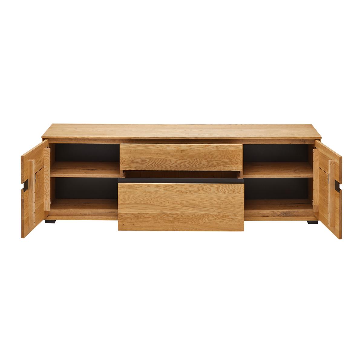 Lowboard Lola Wildeiche - LIFESTYLE, Holz/Kunststoff (162,5/55,5/40,5cm) - ecoTree