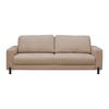 3-Sitzer-Sofa Piega Cappuccino - Schwarz/Cappuccino, MODERN, Textil/Metall (230/66-87/96cm) - Mömax