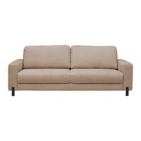 3-Sitzer-Sofa Piega Cappuccino - Schwarz/Cappuccino, MODERN, Textil/Metall (230/66-87/96cm) - Mömax