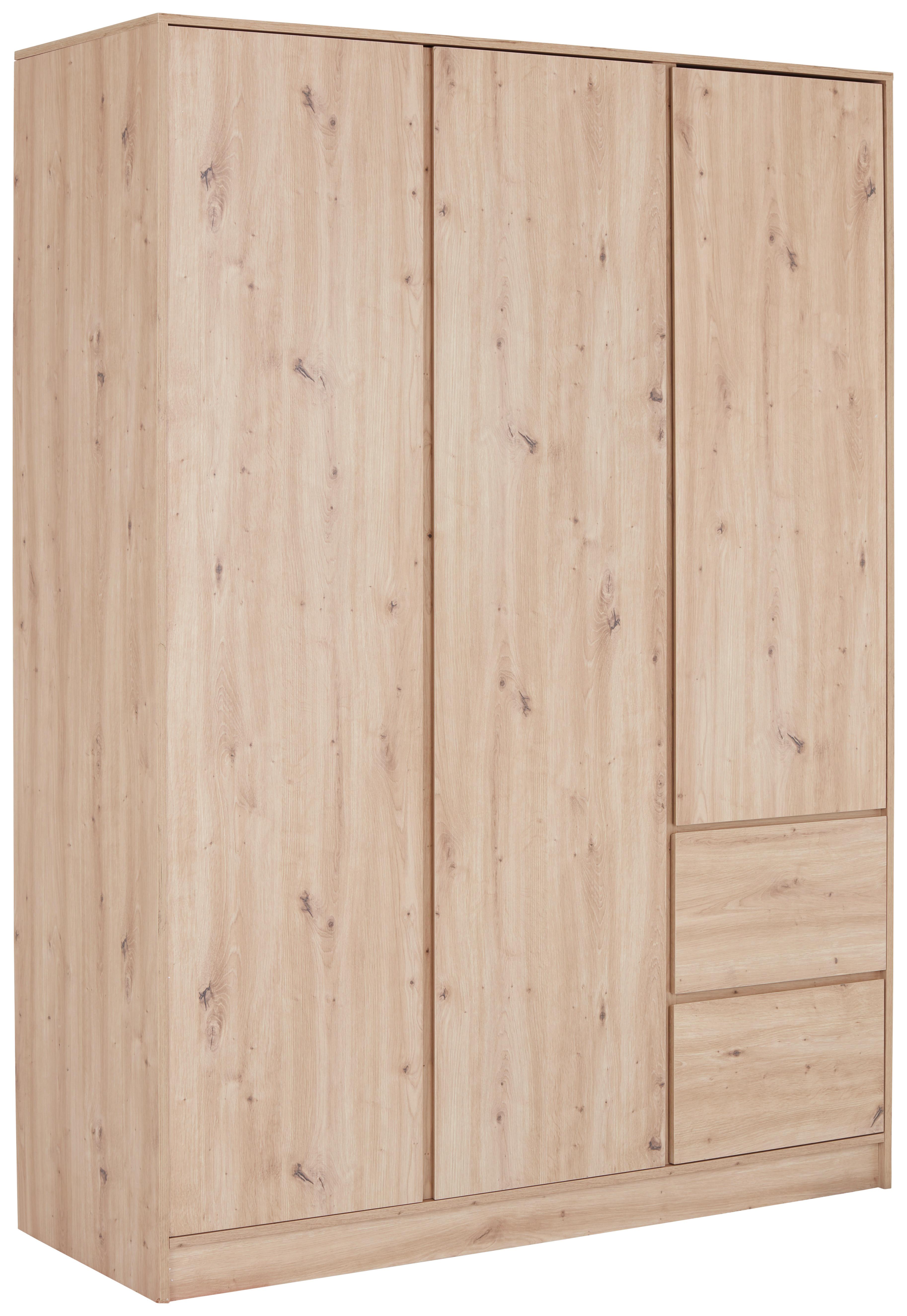 Omara Za Oblačila Basit, Barva Hrasta - hrast artisan, Konvencionalno, leseni material (146,8/205,5/56,6cm)