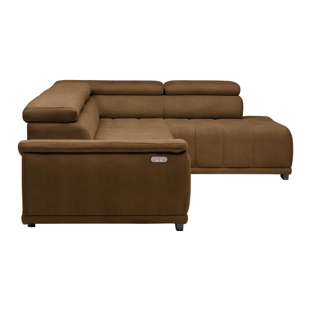 Kutna Garnitura Gremio - boje hrđe/crna, Moderno, tekstil/plastika (283/206cm) - Modern Living