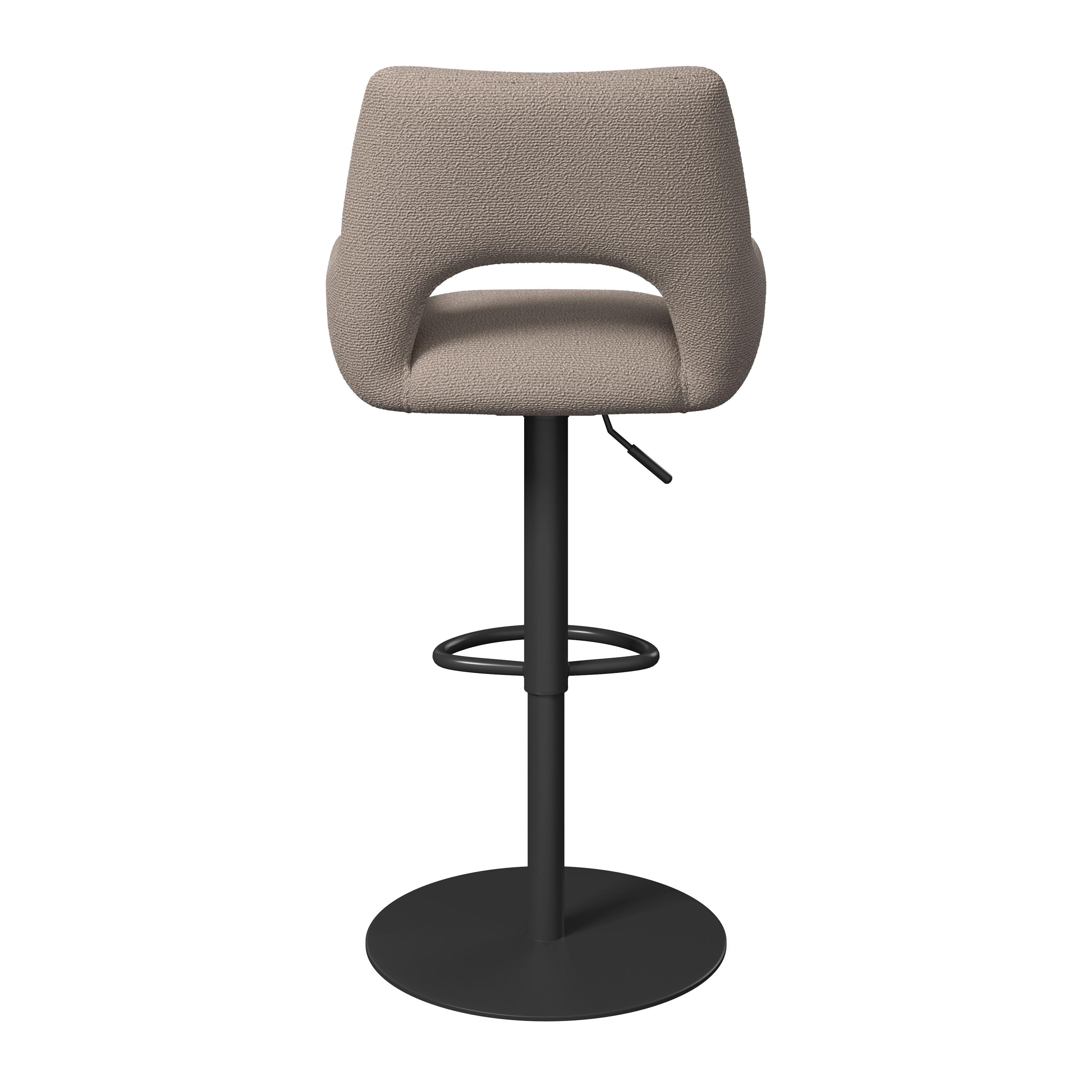 BARPALL TAMI - svart/cremefärgad, Modern, metall/trä (46/107/51cm) - Bessagi Home