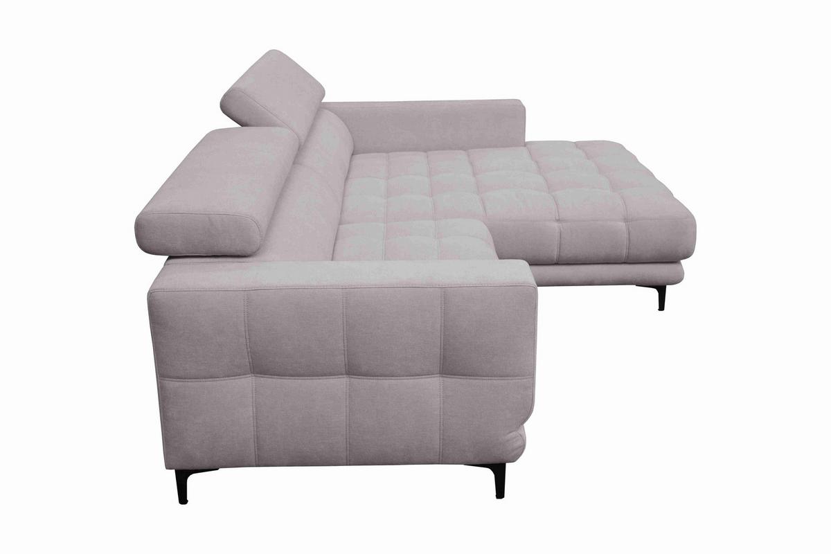 Sarokkanapé Aspen - szürke, Konventionell, faalapú anyag/textil (264/192cm)