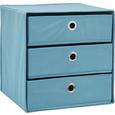Schubladenbox Mona ca. 32x31,5cm - Petrol, MODERN, Karton/Textil (32/31,5/32cm) - Mömax modern living Schubladenbox Mona ca. 32x31,5cm - Petrol, MODERN, Karton/Textil (32/31,5/32cm) - Mömax modern living