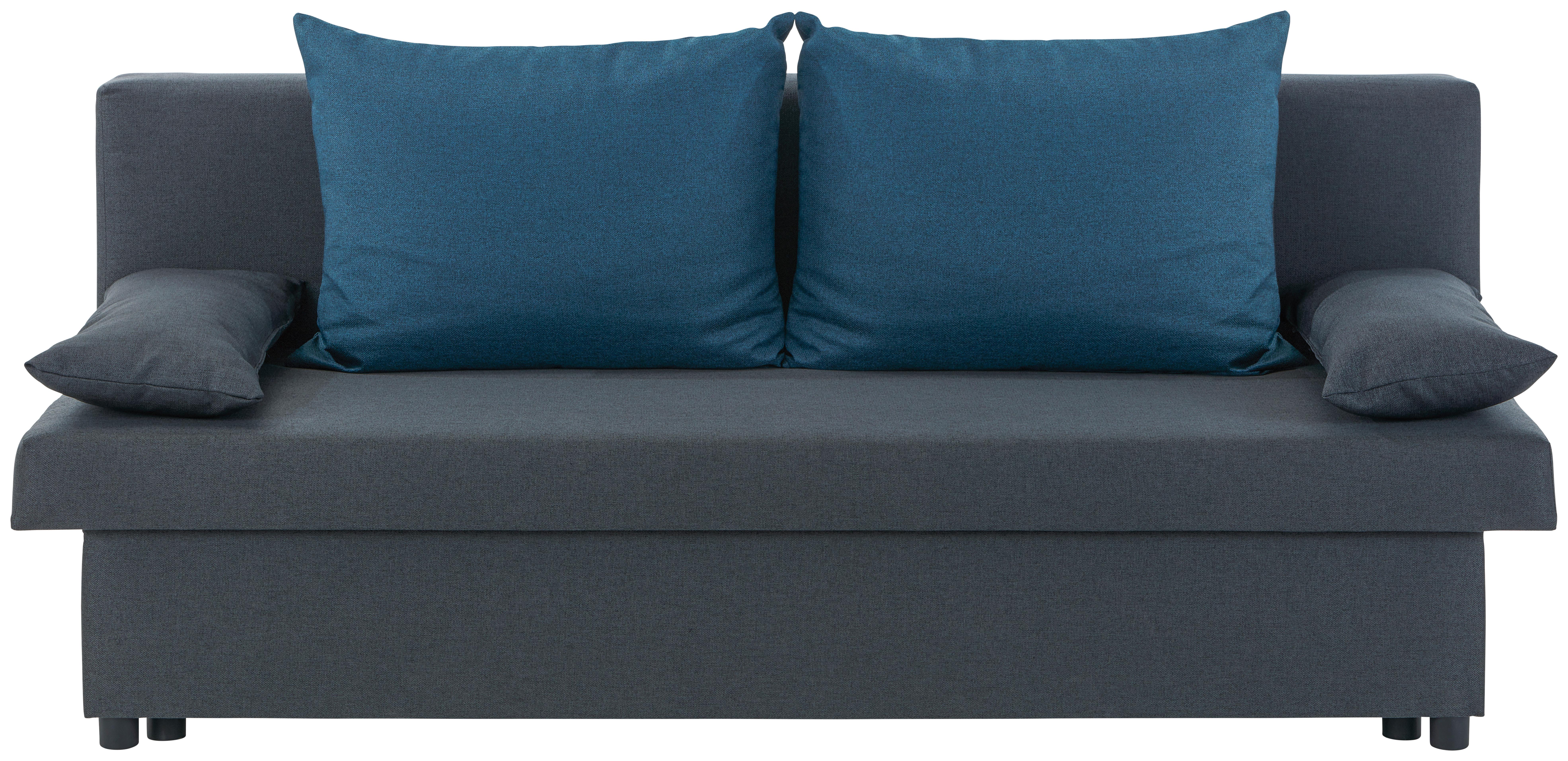 Canapea Extensibilă Neo - albastru/gri închis, Basics, textil (192/82/82cm) - Best Price