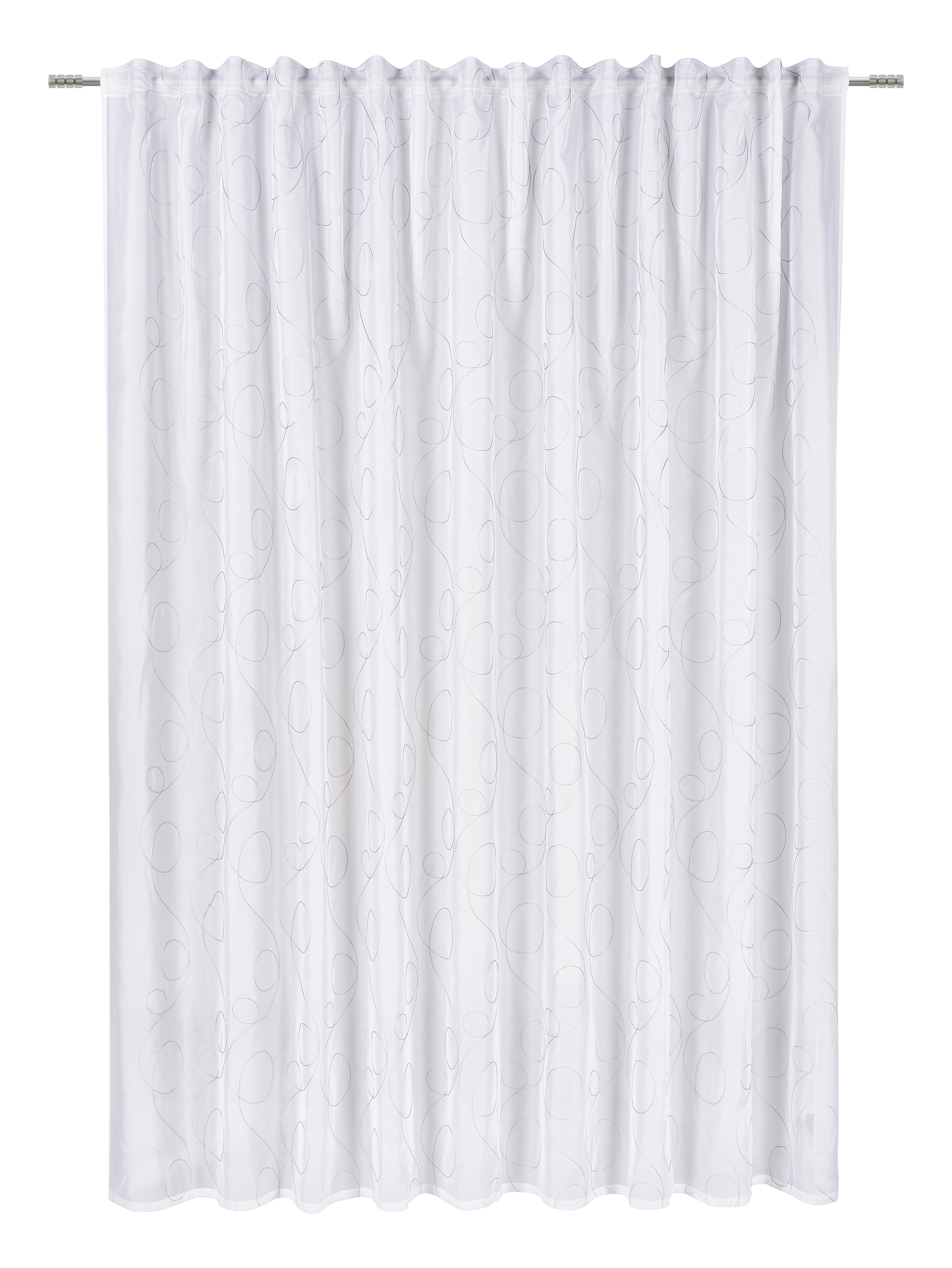 Fertigstore Marion Store in Weiß/Anthrazit ca. 255x300cm - Anthrazit/Weiß, MODERN, Textil (300/255cm) - Modern Living