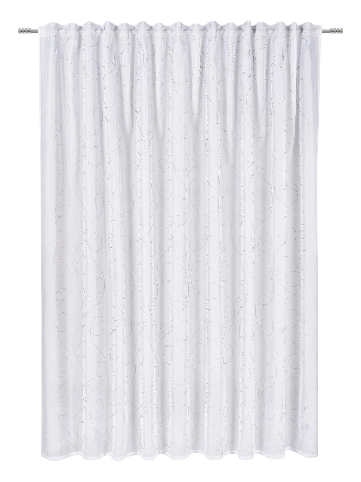 Készfüggöny Marion Store - antracit/fehér, Modern, textil (300/255cm) - Modern Living