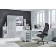 Anstellcontainer in Grau/Weiß - Alufarben/Weiß, MODERN, Holzwerkstoff/Kunststoff (43/75/80cm) - MÖMAX modern living