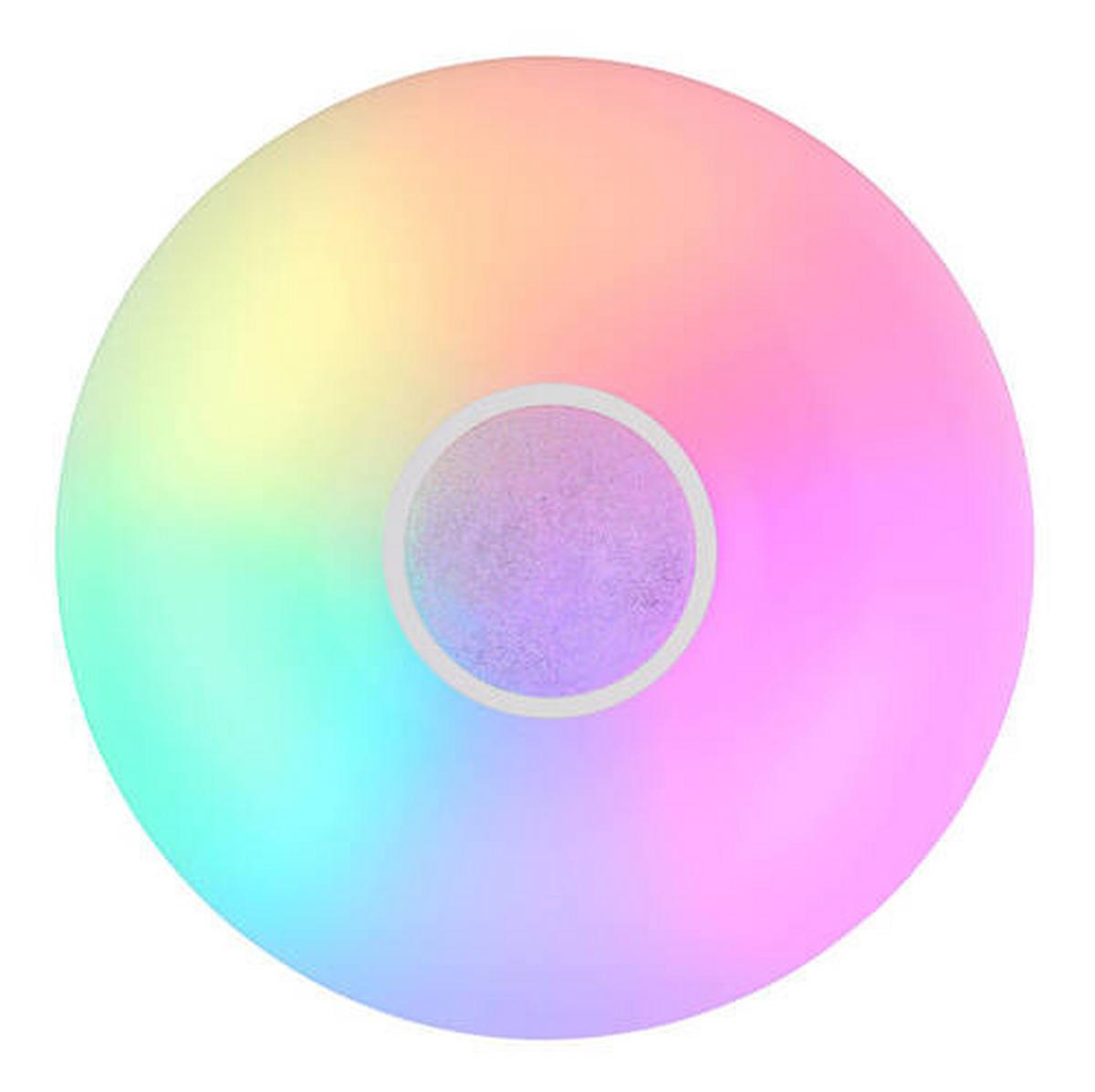 LED-Deckenleuchte Sully in Weiß/Opal max. 40 Watt - Klar/Opal, Design, Glas/Kunststoff (48,5/7,2cm) - Globo