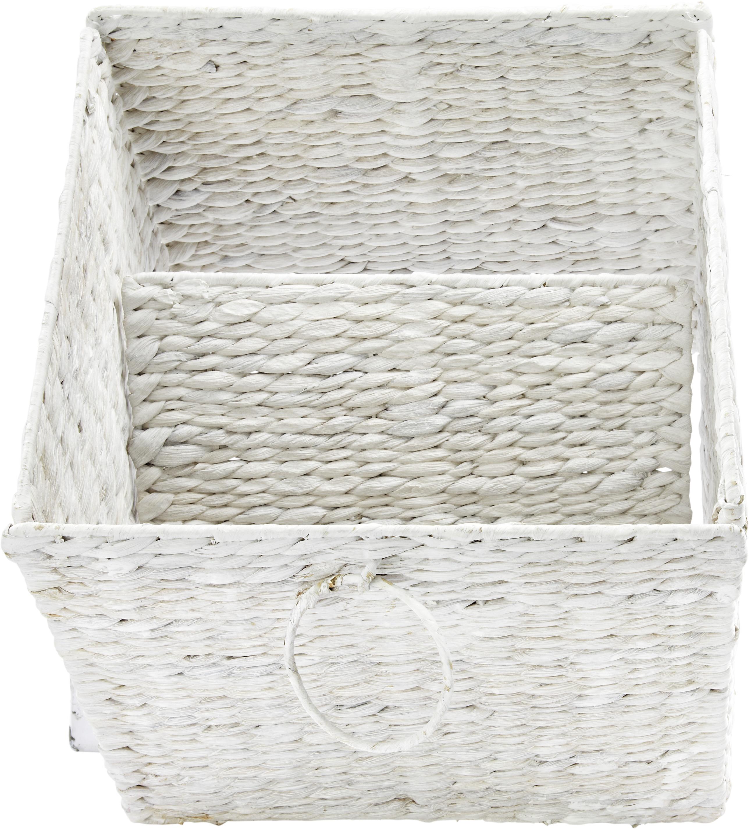 Korpa Za Regal Bea - bela, Romantično / Seoski, metal/prirodni materijali (33/32/33cm) - Zandiara