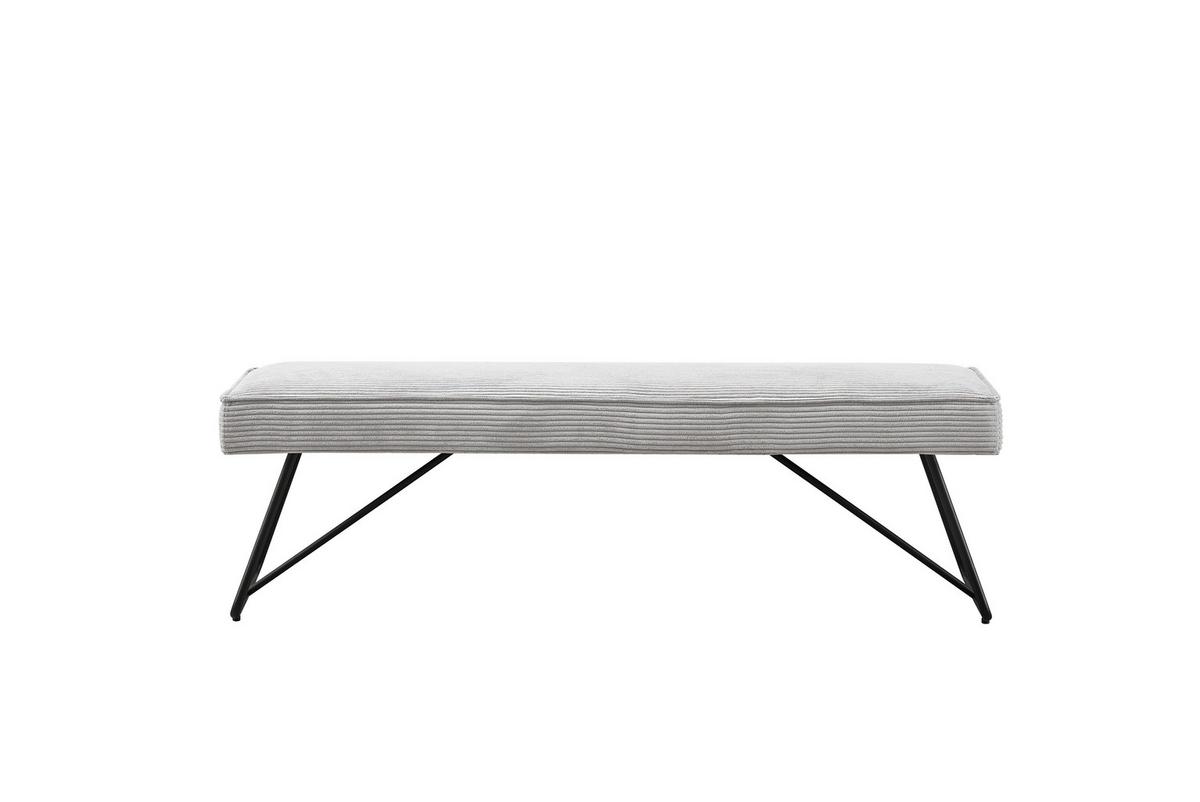 Ülőpad Cora - fekete/szürke, Modern, textil/fém - Mömax