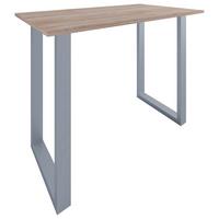 Barska Miza Xona, Barva Hrasta, Srebrna, 140x80cm - srebrne barve/hrast sonoma, Konvencionalno, kovina/leseni material (140/80/102cm)