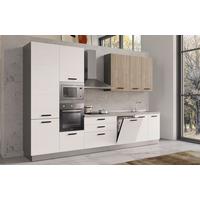 Blok Kuhinja S Aparatima Vania 360bco.frass/noce Ton. - hrast Bianco/siva, Moderno, drvni materijal/metal (360/240/60cm) - Mömax