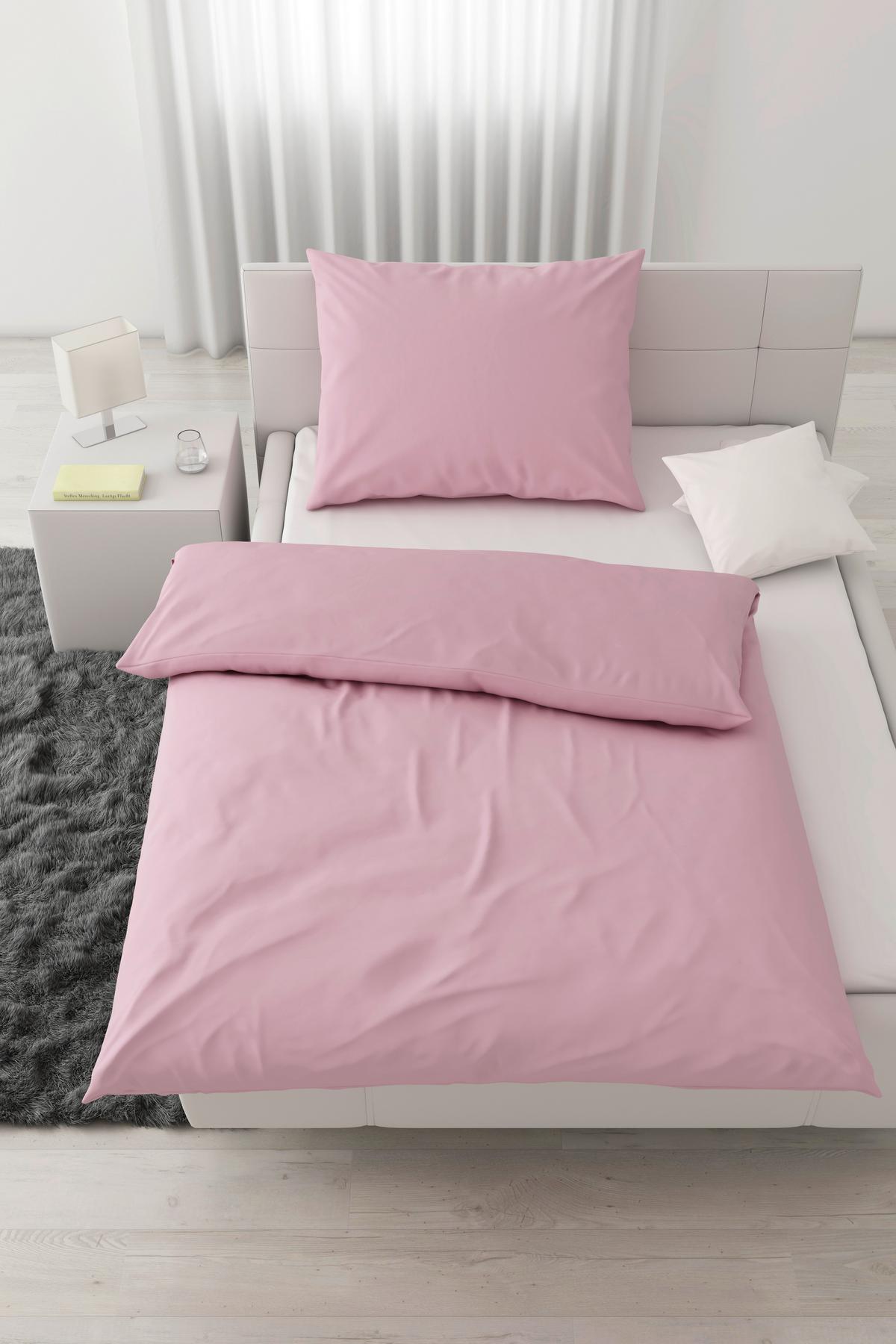 BETTWÄSCHESET IRIS - Rosa, Modern, Textil (160/210cm) - Modern Living