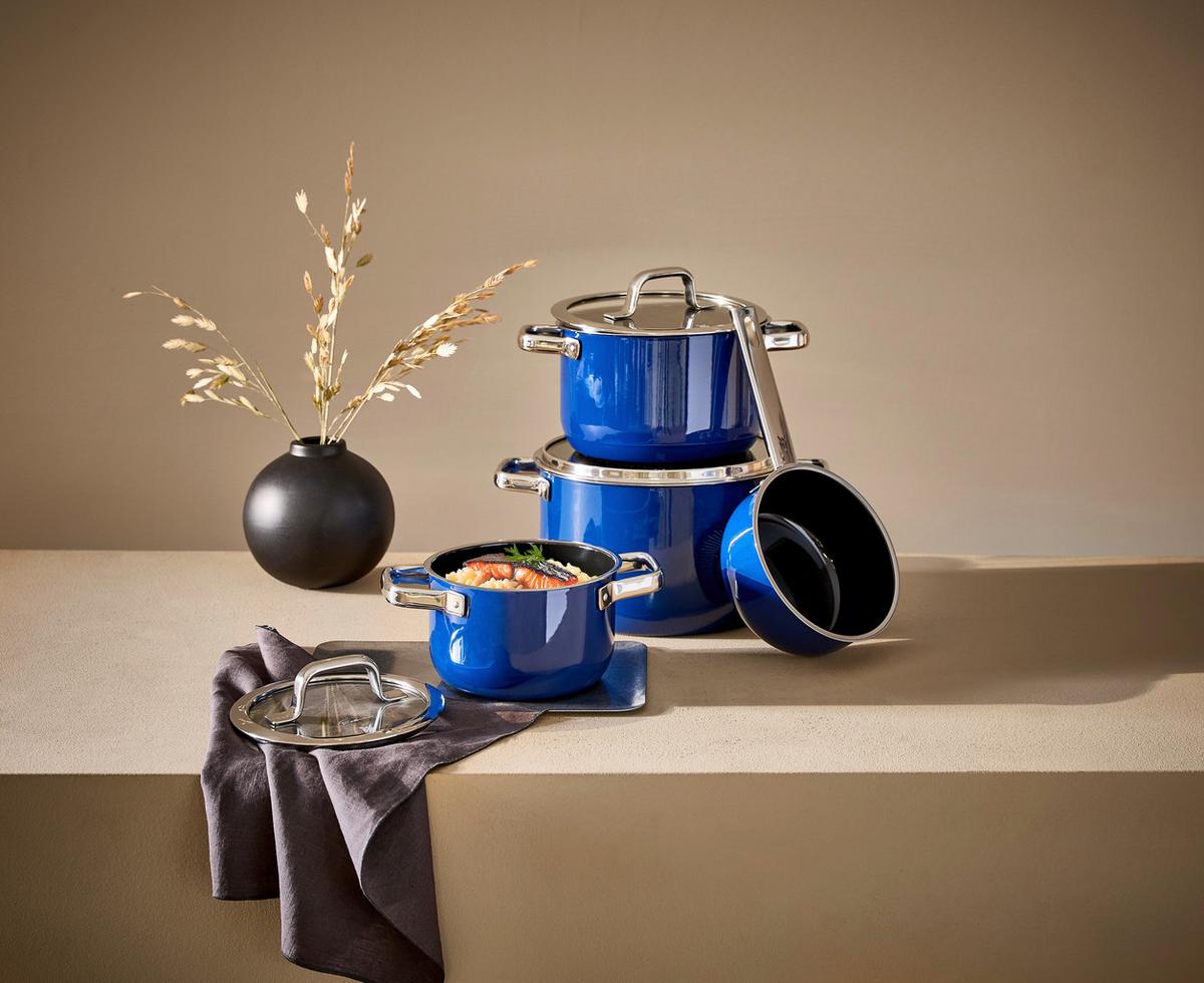 ZESTAW GARNKÓW 521375290 WMF - ciemnoniebieski, Basics, metal (30/33/60cm) - WMF