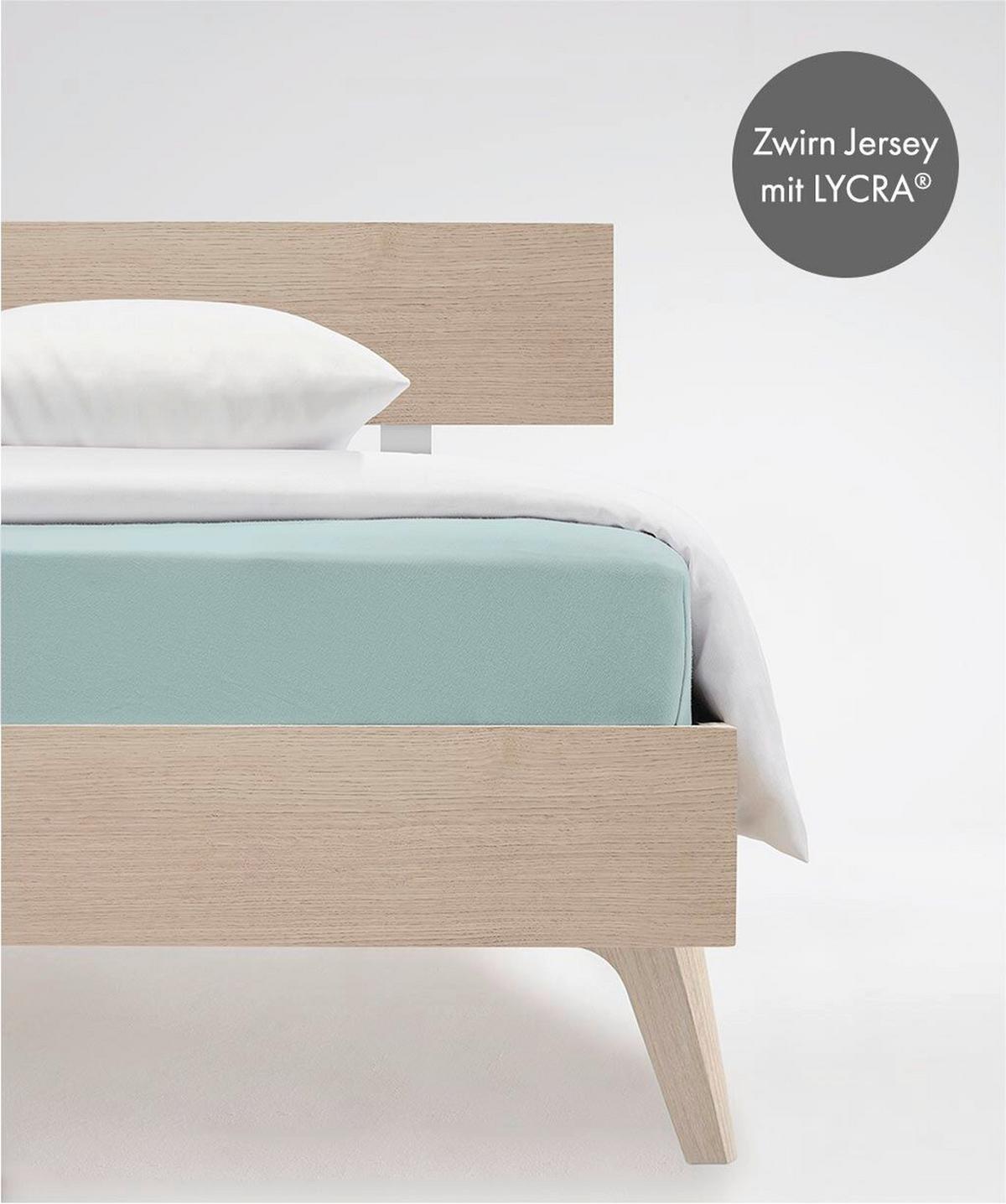 Fixleintuch Q 4000 74 - Türkis, Basics, Textil (180-200/200-210cm) - Fleuresse